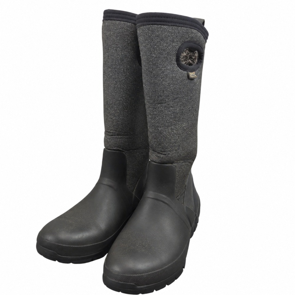 Bogs Crandall Tall Boots Womens 7 Gray Waterproof Insulated Winter Rain Snow